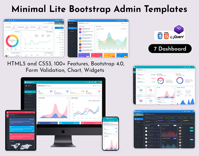 Minimal Lite - Bootstrap Admin Template and Best Admin