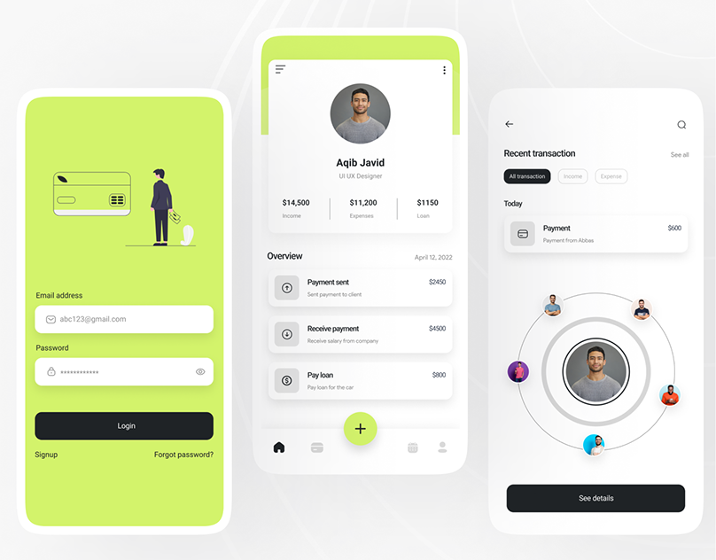 Mobile App UI UX design