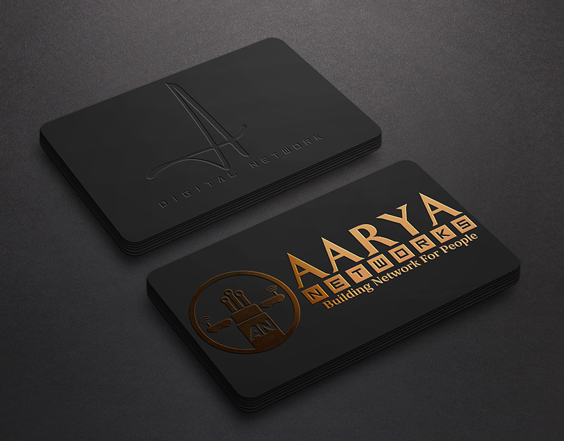 design business card with two concepts