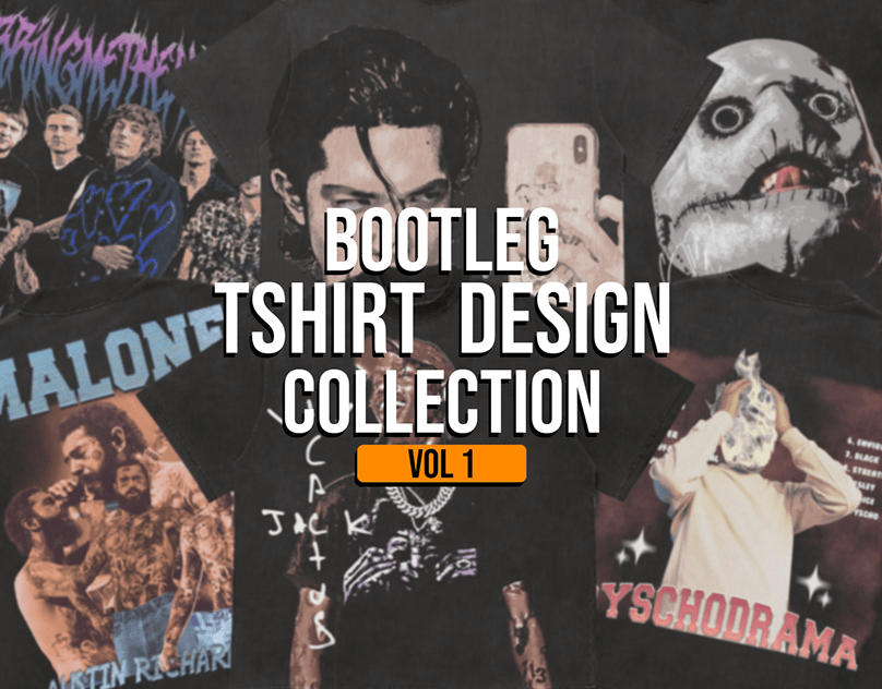 I will design unique and edgy 90s vintage bootleg design for you clothing brand