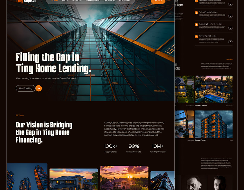 Modern Eye-catching UI/UX Design, Landing & Web page design