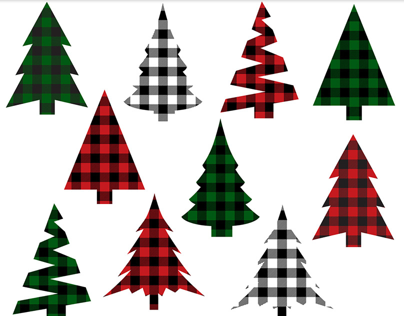Christmas,plaid,buffalo check,christmas Tree,svg,vector,Holiday,Ð“Ñ€Ð°Ñ„Ð¸...