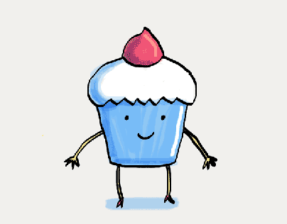 jumping cupcake