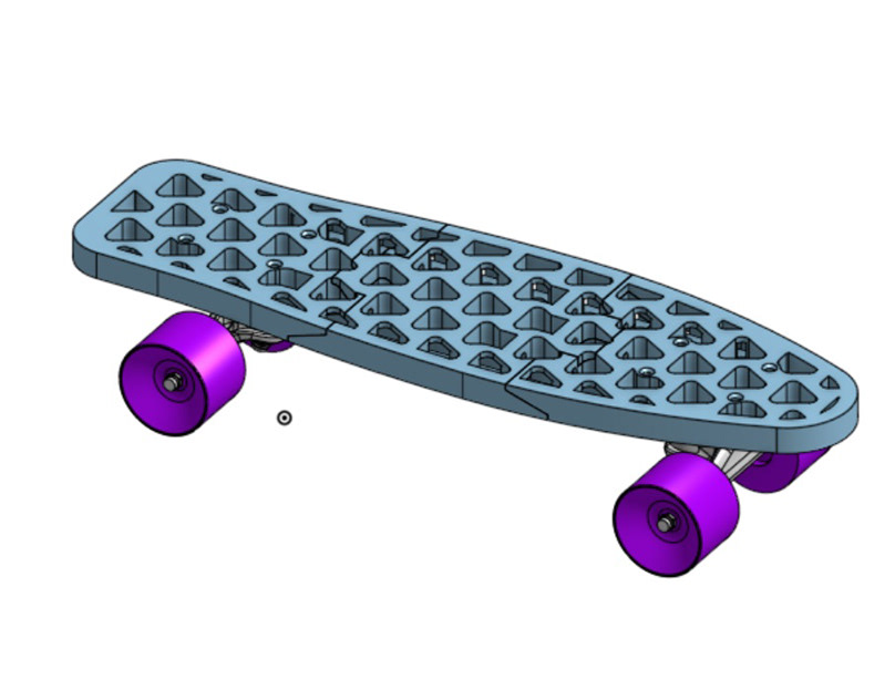 3D Printed Penny Board Deck