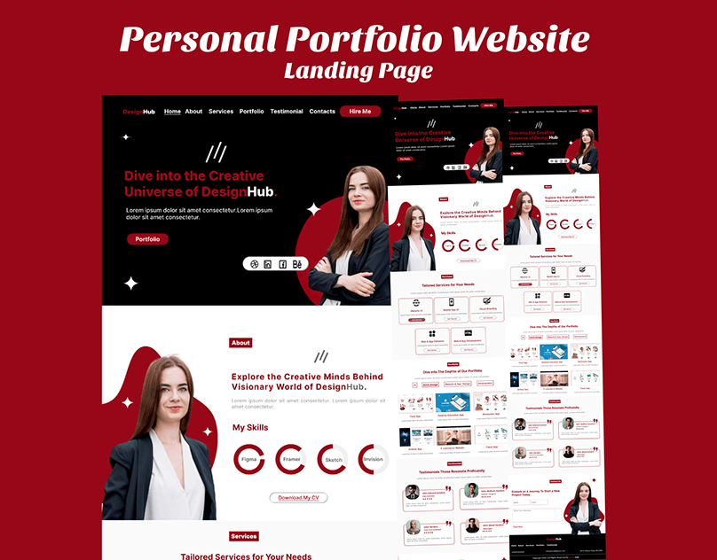 I will create a responsive website & landing pages design or Redesign