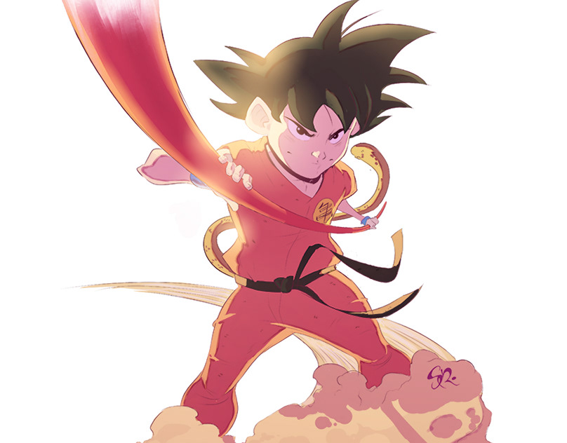 Son Goku fan art.