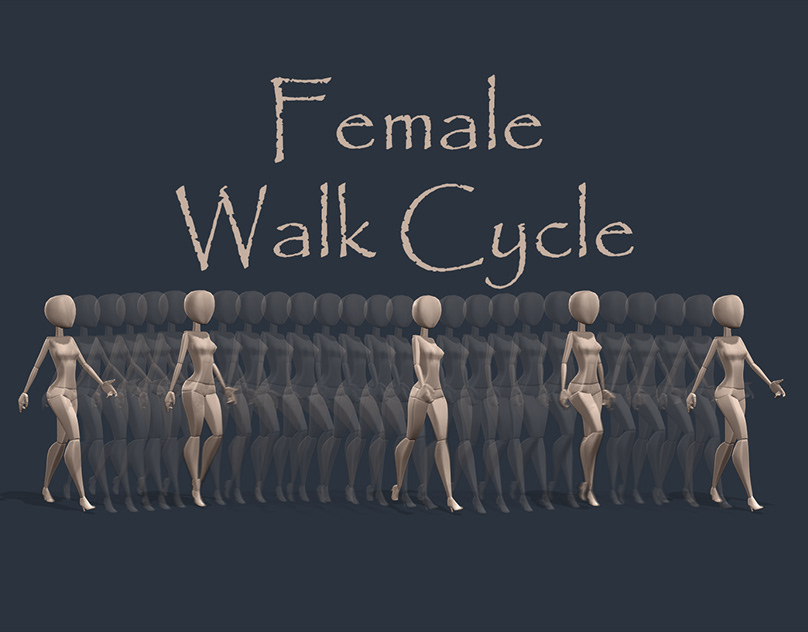 Female Walk Cycle Animation Let Me Jerk 1