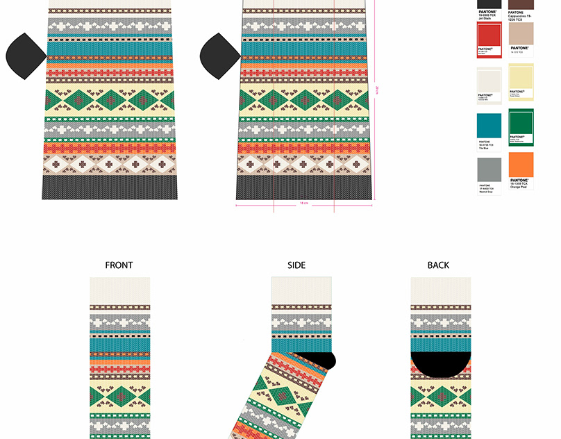 do socks design, sublimation, knitted, compression, cushion