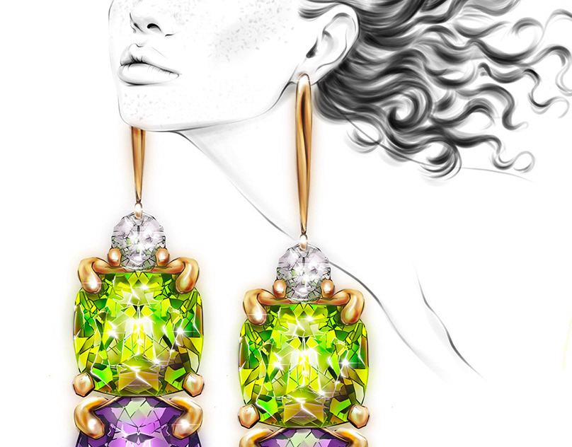 Illustrations for jewellery brand