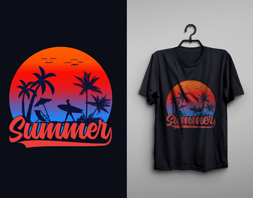 I will do awesome minimalist and custom t shirt logo design