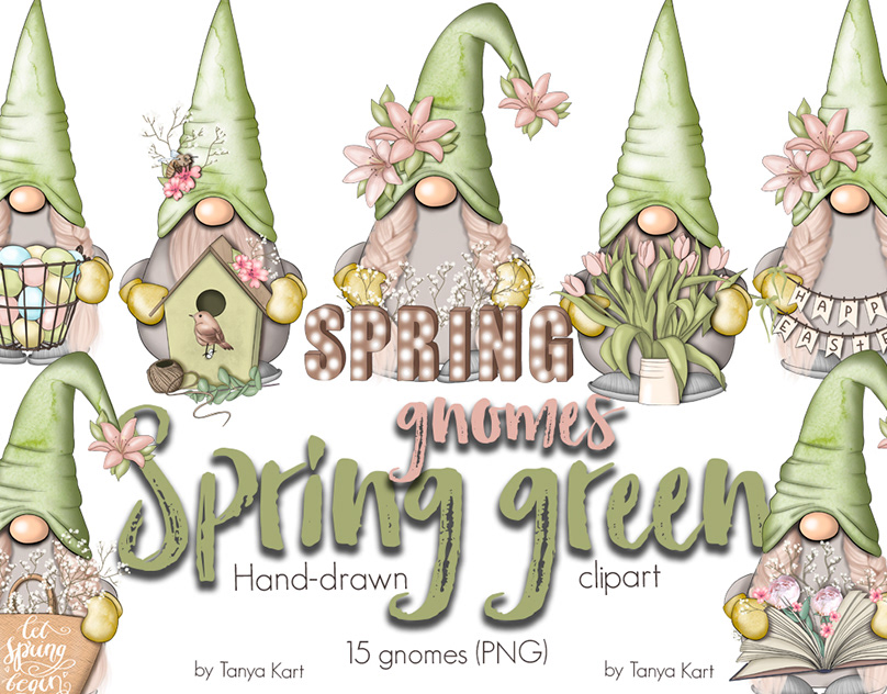 Spring Green Gnomes.
