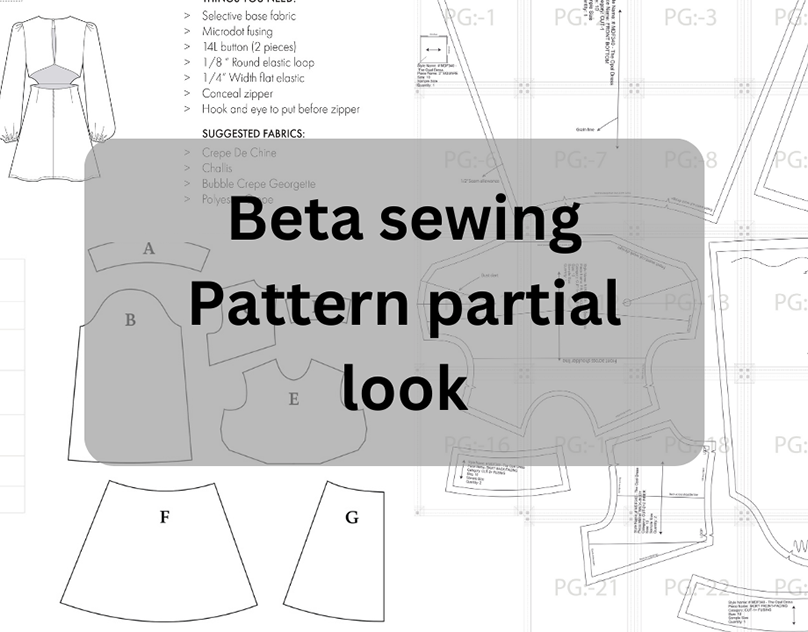 PDF layered sewing patterns, printing details, marker, grading