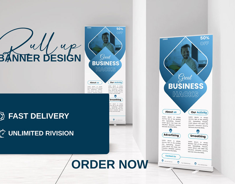 Corporate Business Roll Up Banner Design
