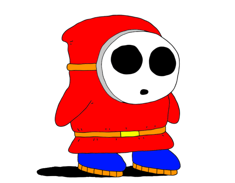 Shy Guy Without His Mask.