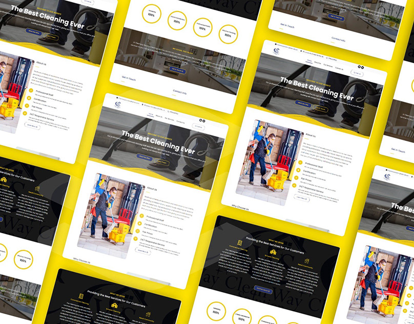 I will design a responsive cleaning service website or moving website with booking functionalities 
