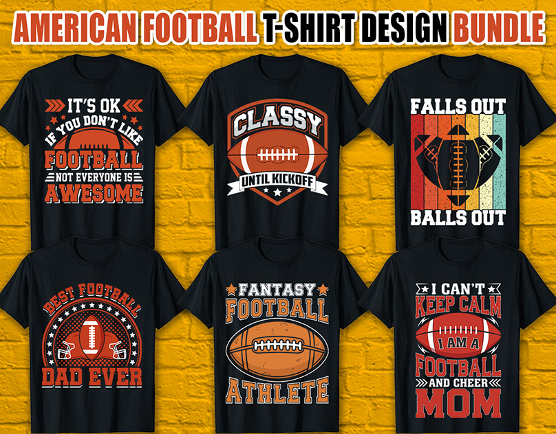 Custom Sports Typography T-shirt Design Bundle