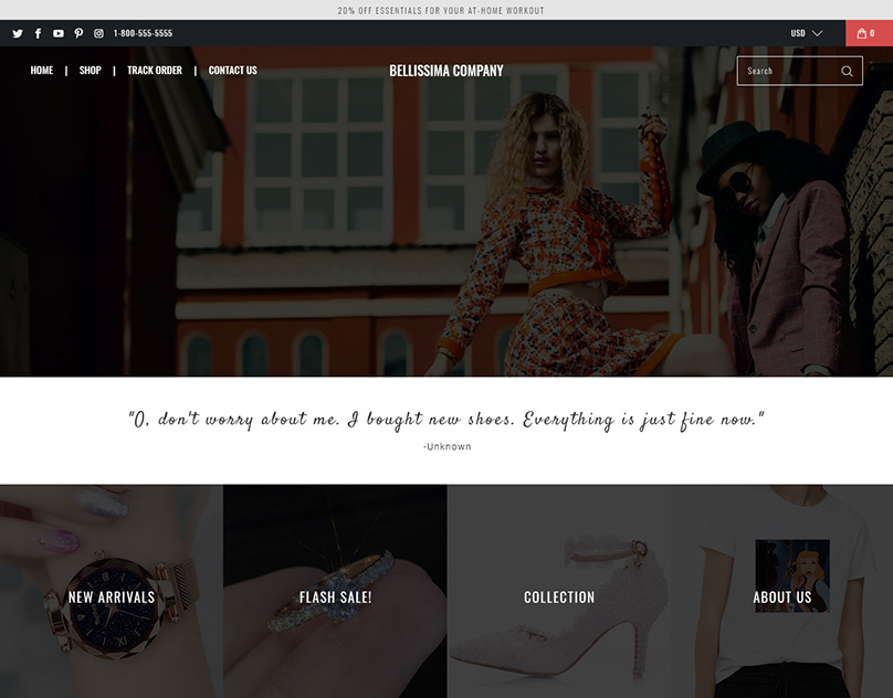 Shopify website design 