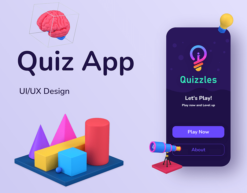 Quiz App UI Design.