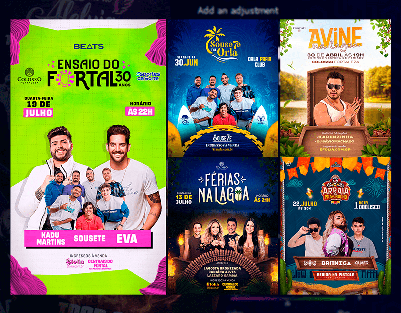 Flyers para Eventos e Artistas | Flyers Poster for Events and Artists