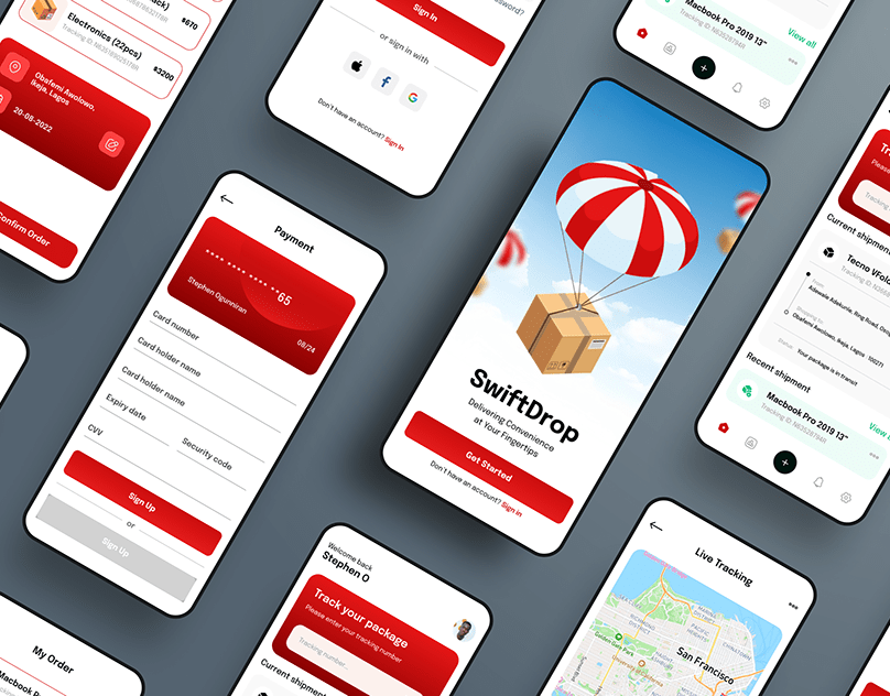 Mobile app UI design (iOS and Android)