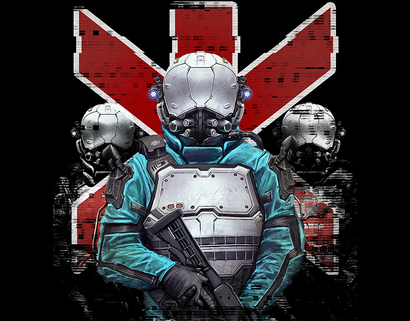 Cyberpunk 2077 Trauma Team Platinum T-shirt.