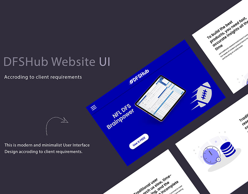 custom figma landing page UI UX website