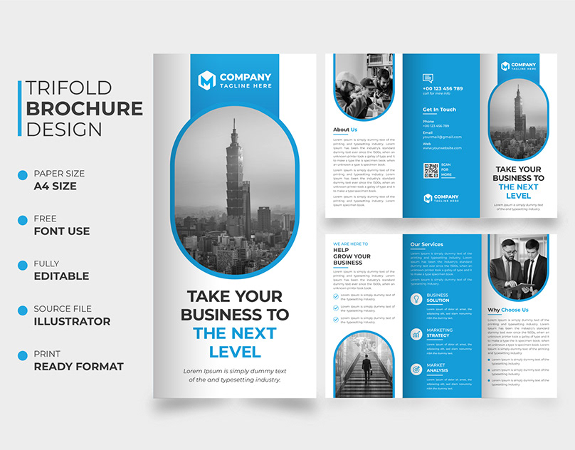 Eye-catching Tri-fold Brochure Design