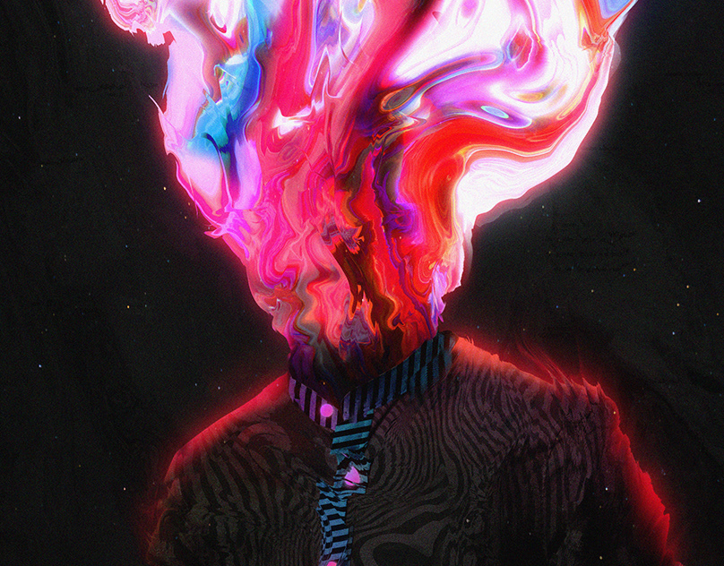 Abstract Portraits in Psychedelic Surrealism