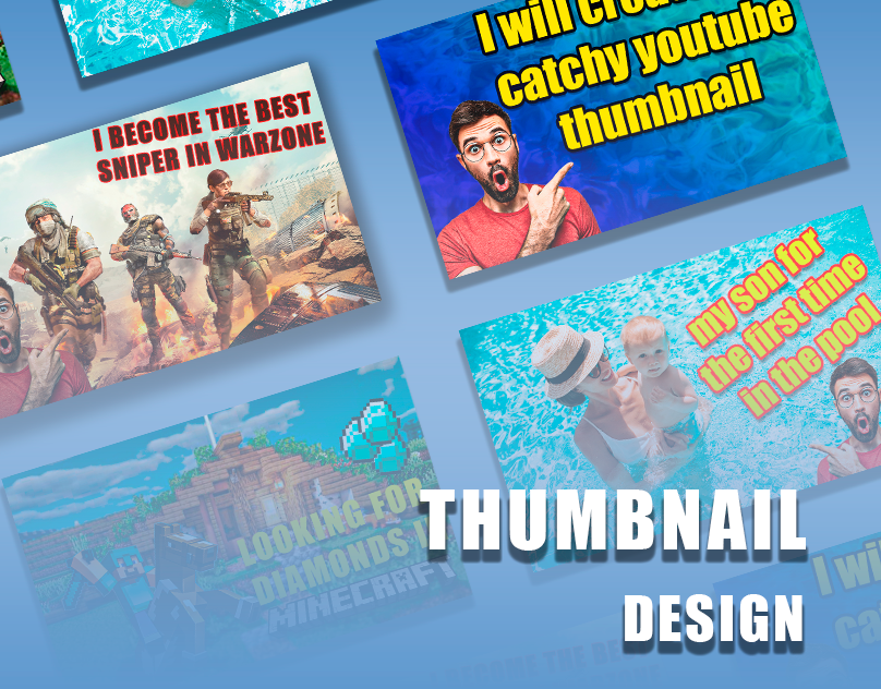 I will design an attractive thumbnail for youtube