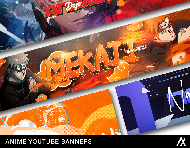 Anime gaming banner for youtube,twitch by LogoDesigner(Freelancer) on  Dribbble