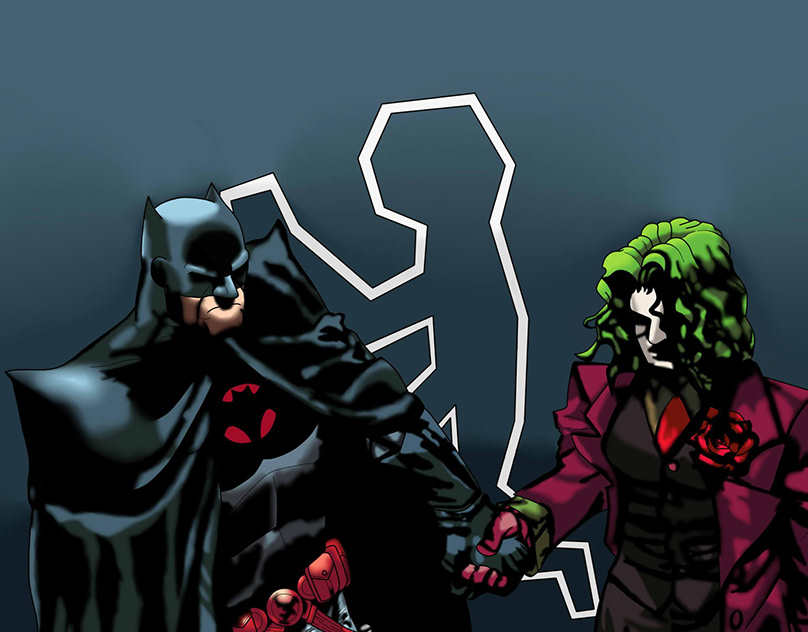 batman y joker de flashpoint (COPIAR)