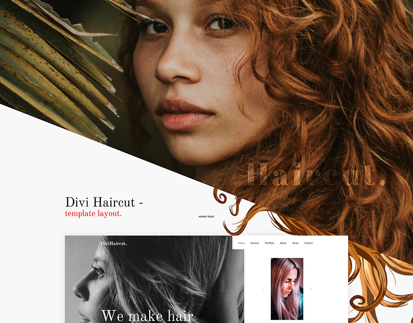 Divi Haircut Template Layout on Behance