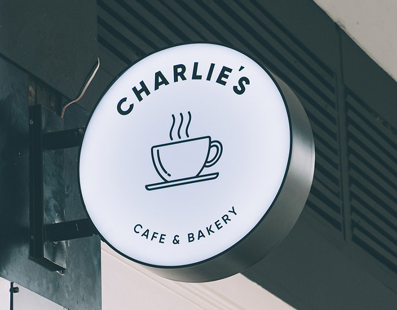 Charlie's Cafe Bakery Branding