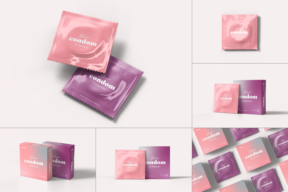Condom Mock-up rendition image