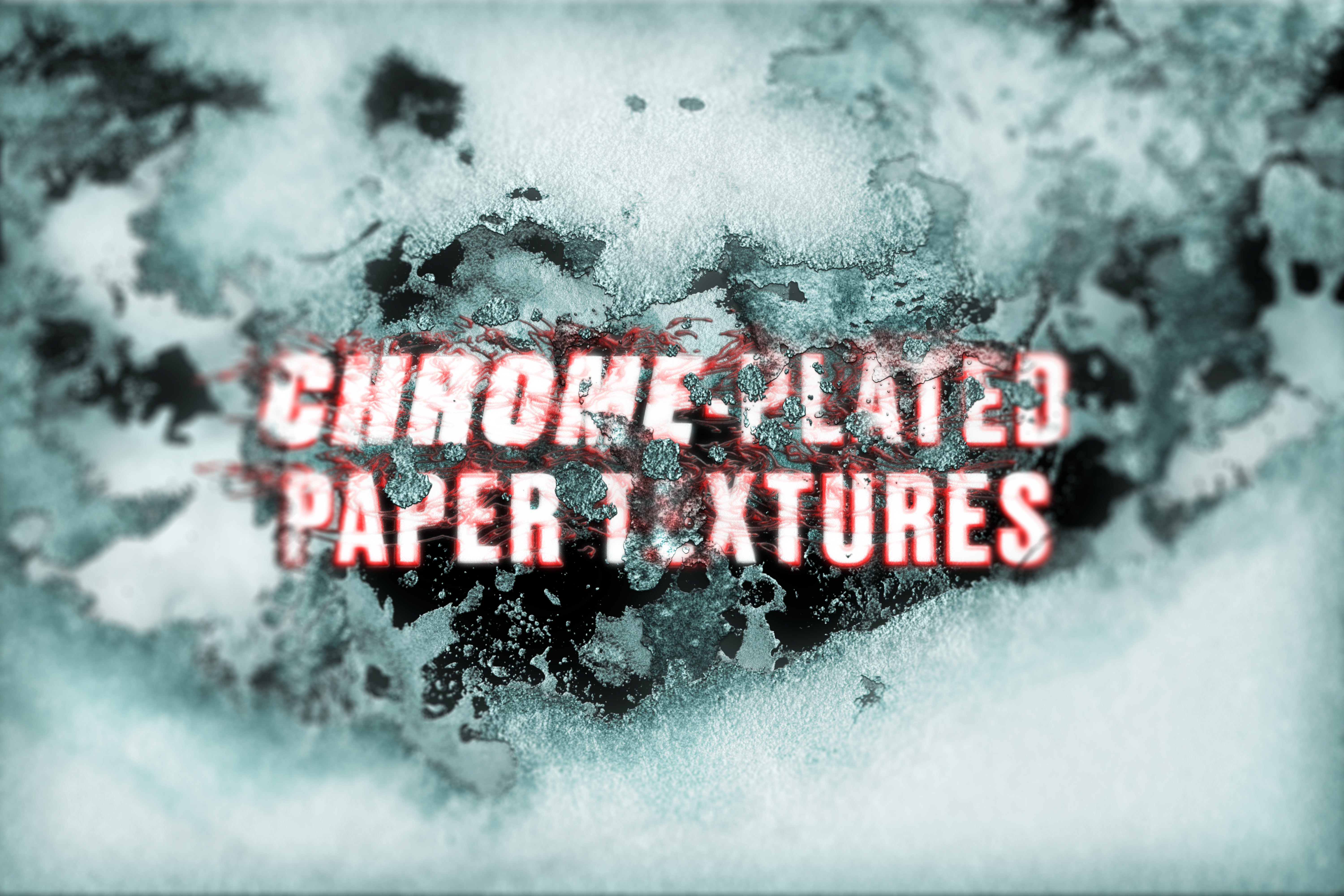 Chrome-plated paper textures rendition image