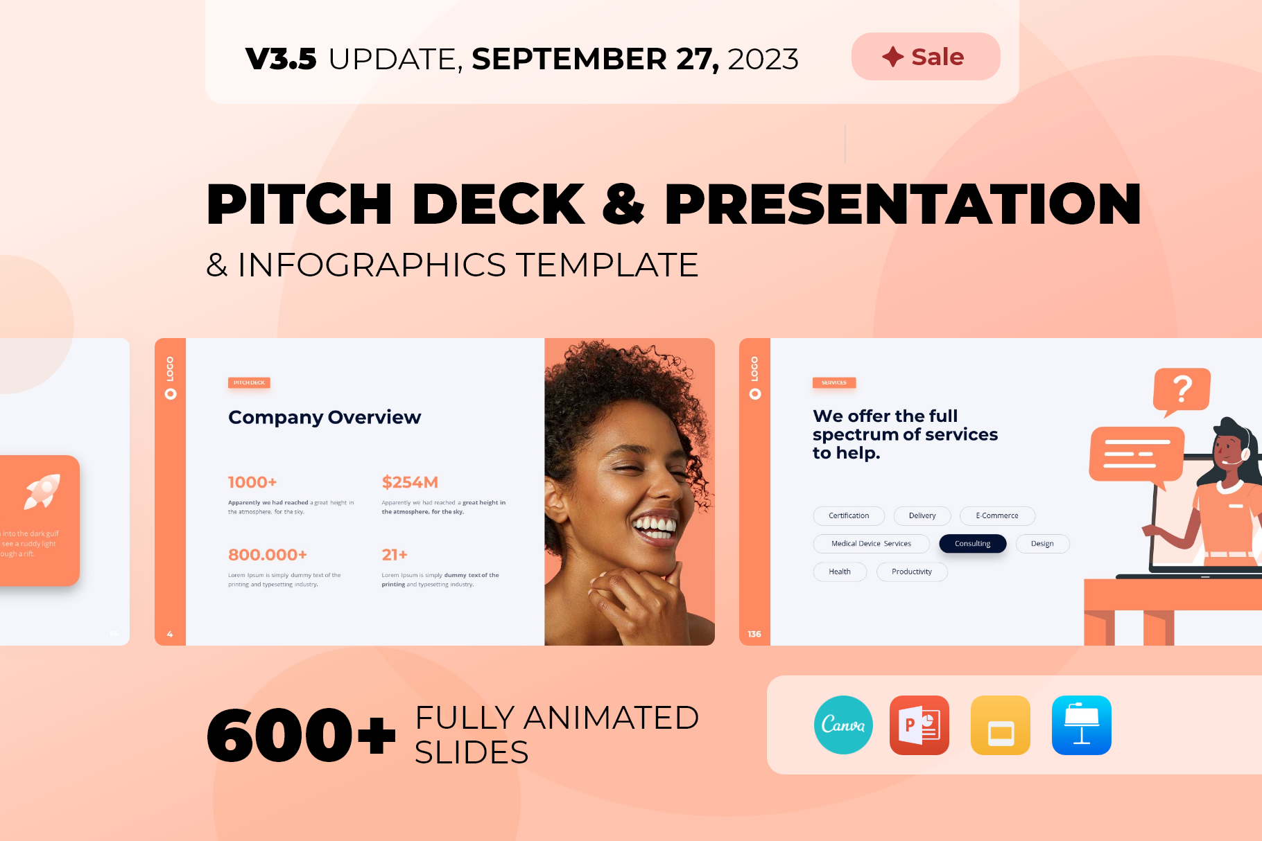 Pitch Deck v3 PowerPoint rendition image