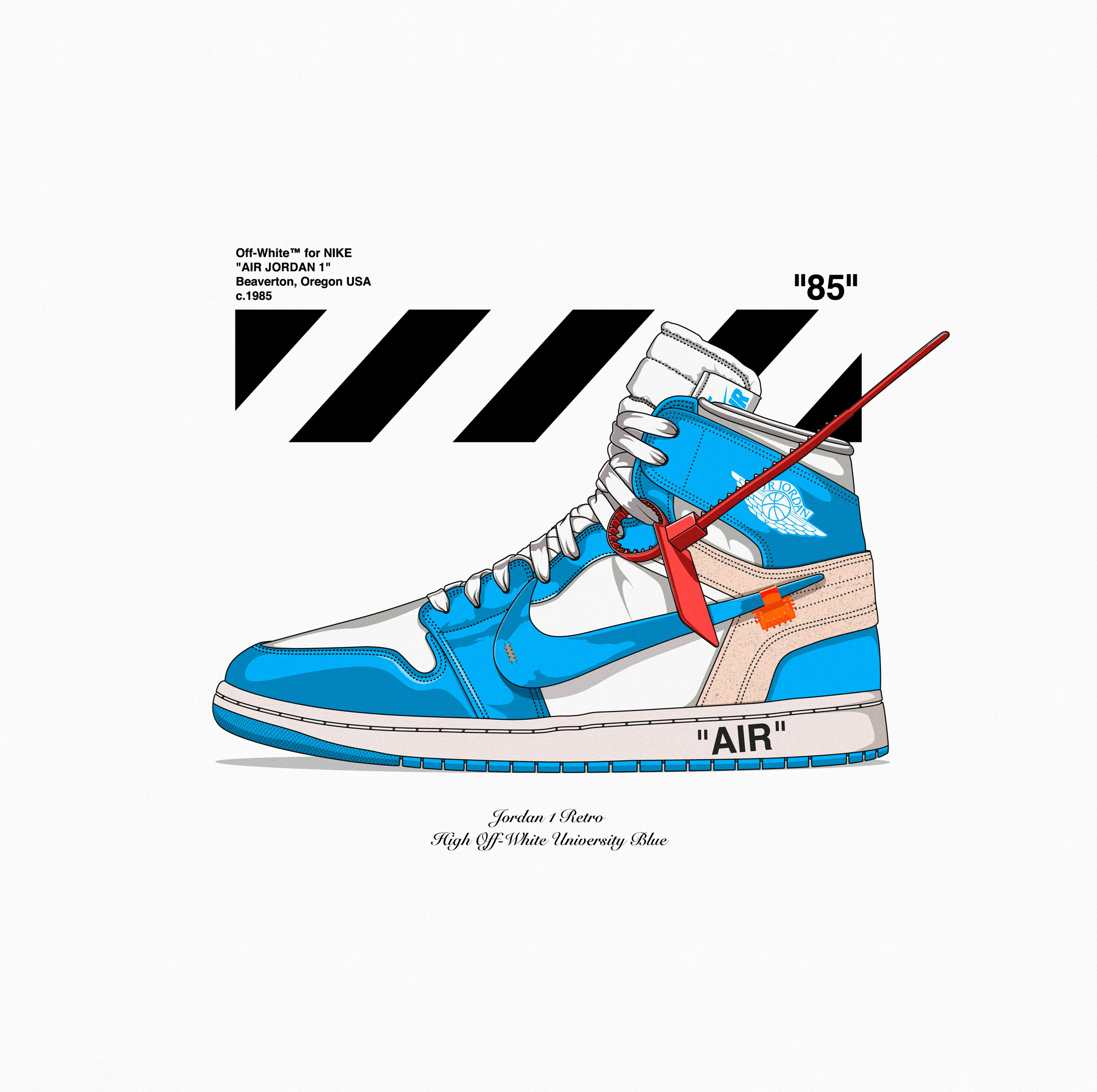 JORDAN 1 "OFF-WHITE" Projects | videos, logos, illustrations and branding on Behance