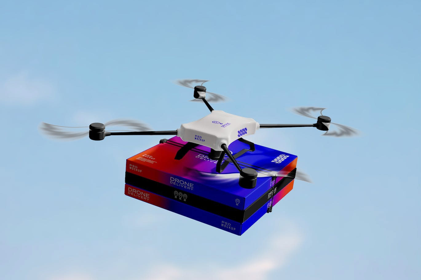 Delivery Drone Mockup rendition image