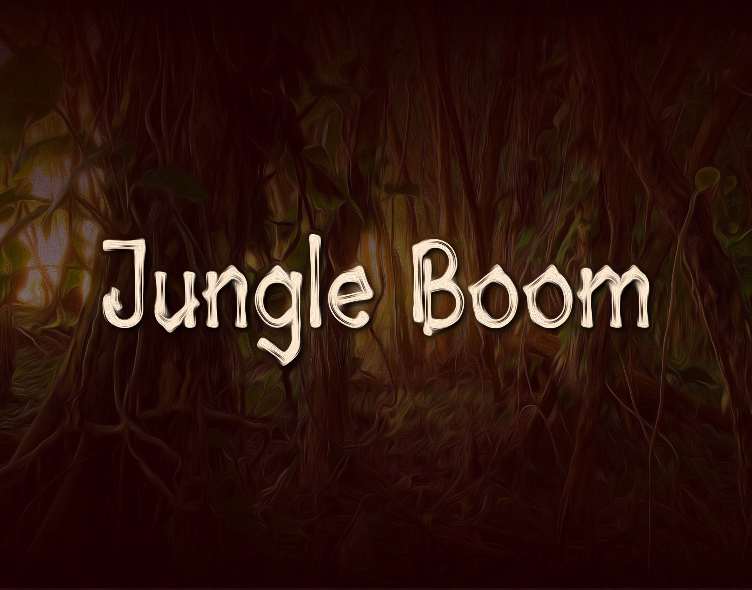 Jungle Boom Font rendition image