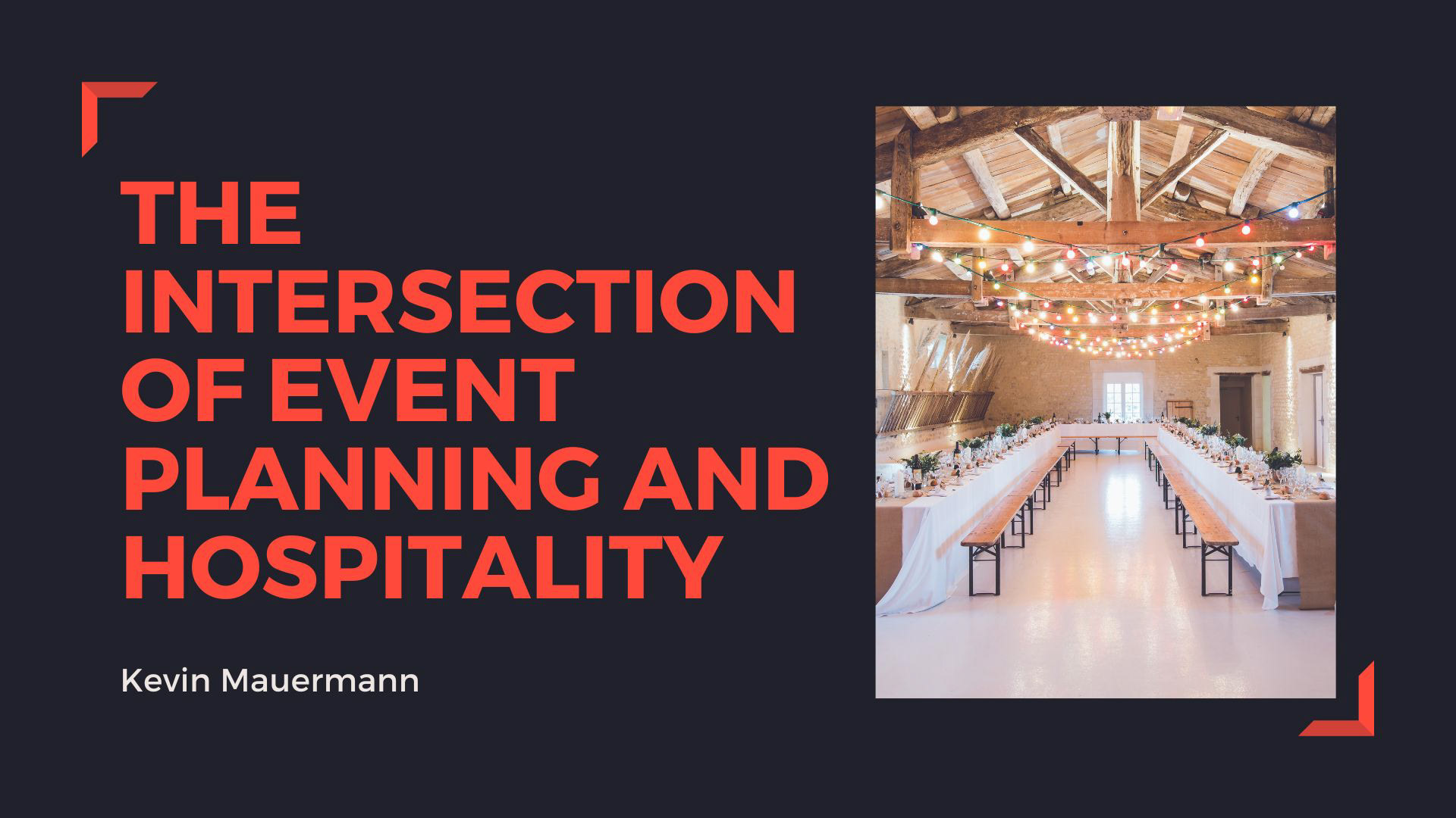 The Intersection of Event Planning and Hospitality rendition image