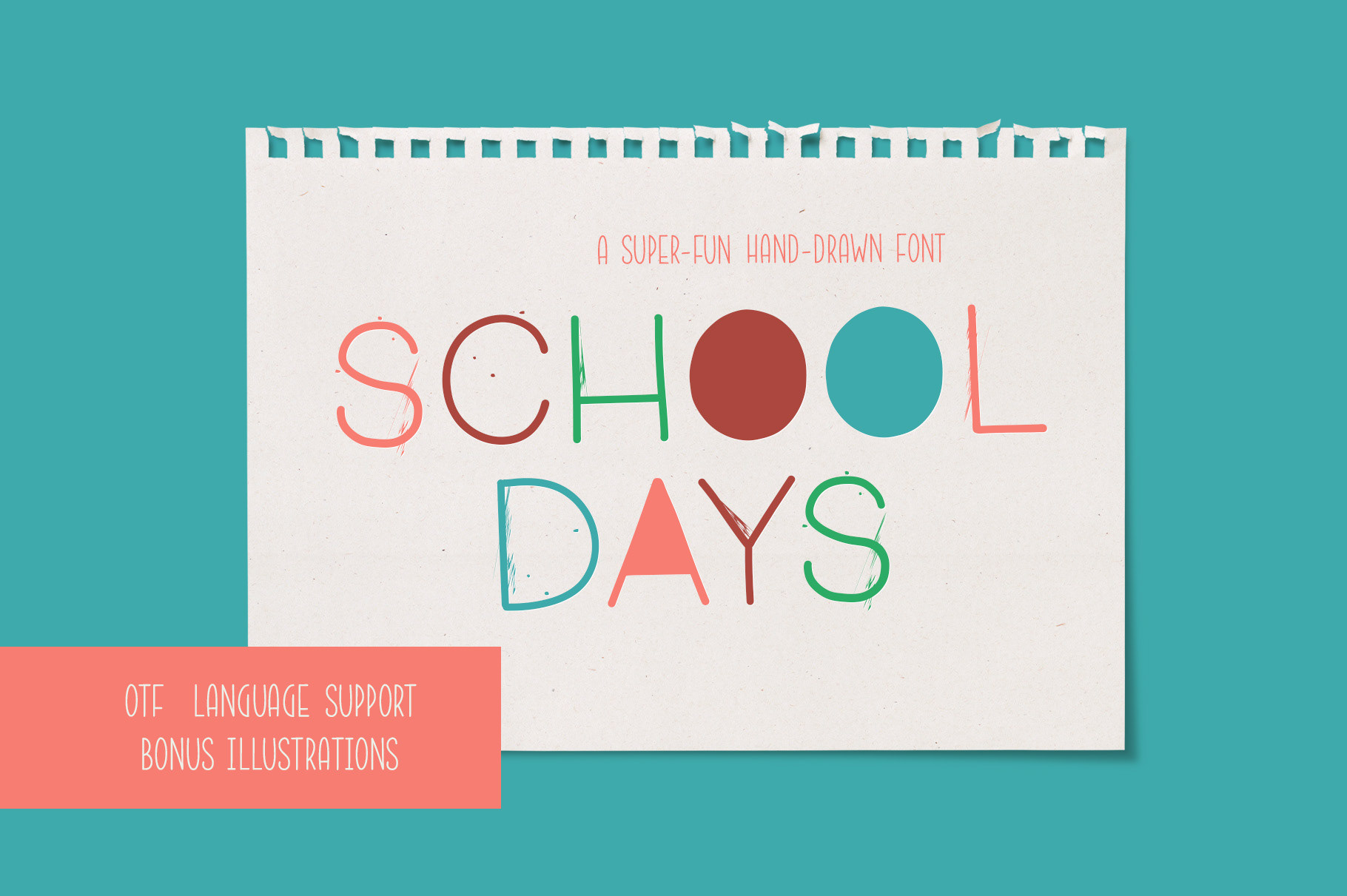 SchoolDaysFont-joliverdesigns rendition image