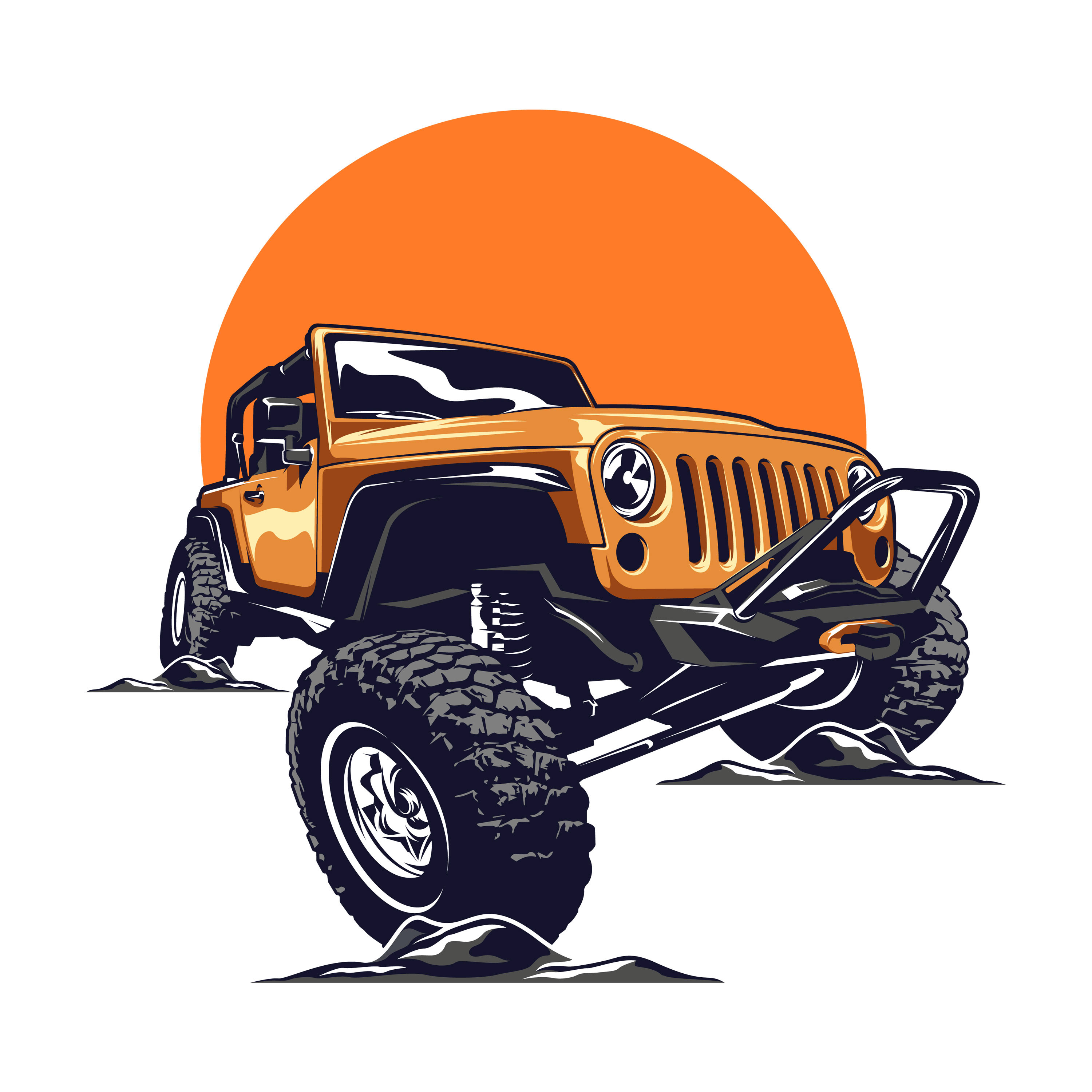 Jeep Car rendition image