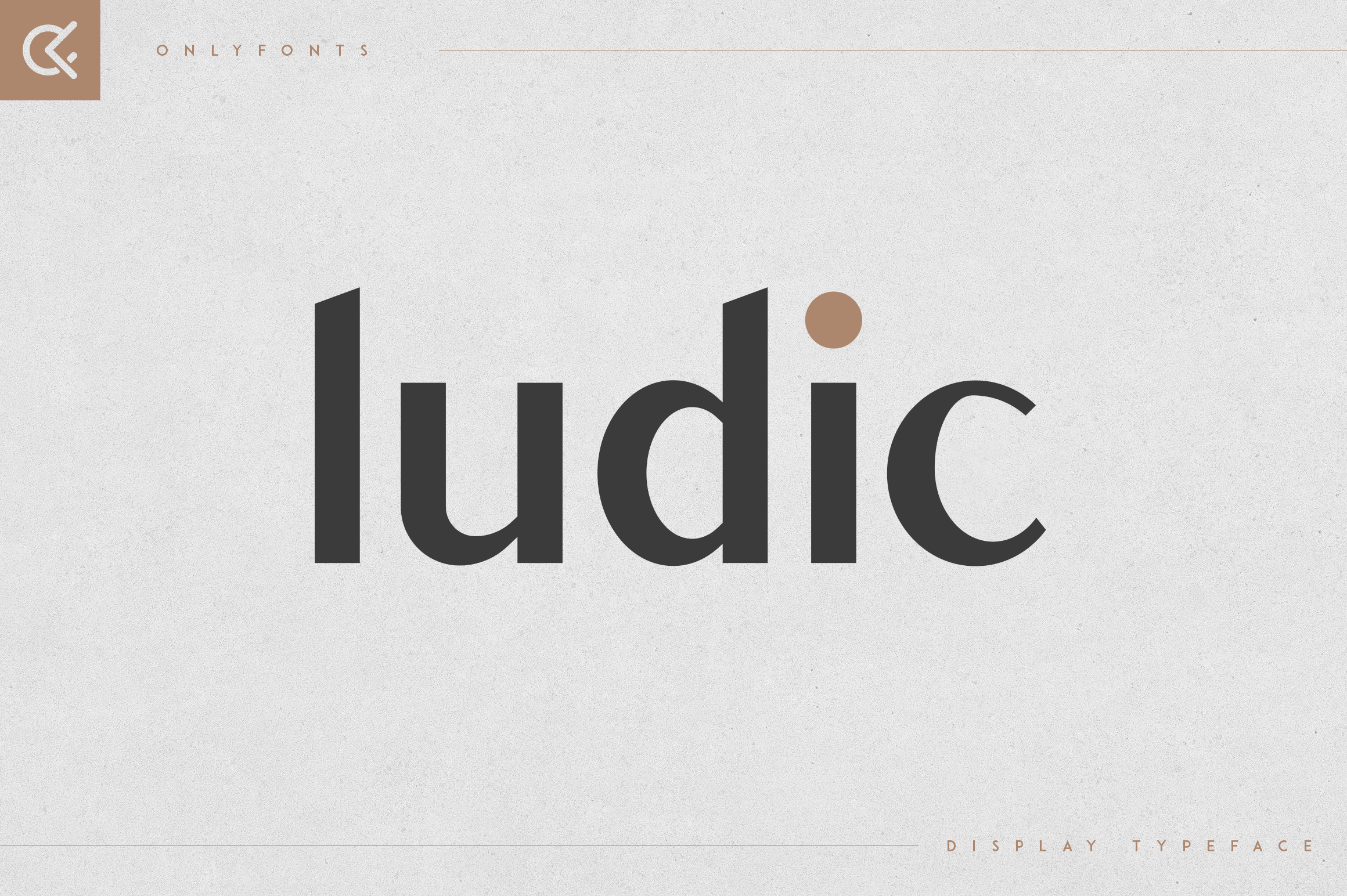 Ludic - Display Vintage Font rendition image