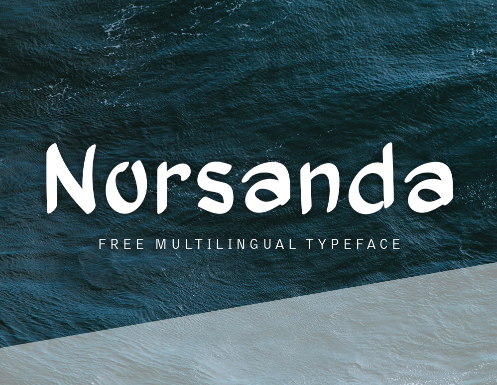 Norsanda font rendition image