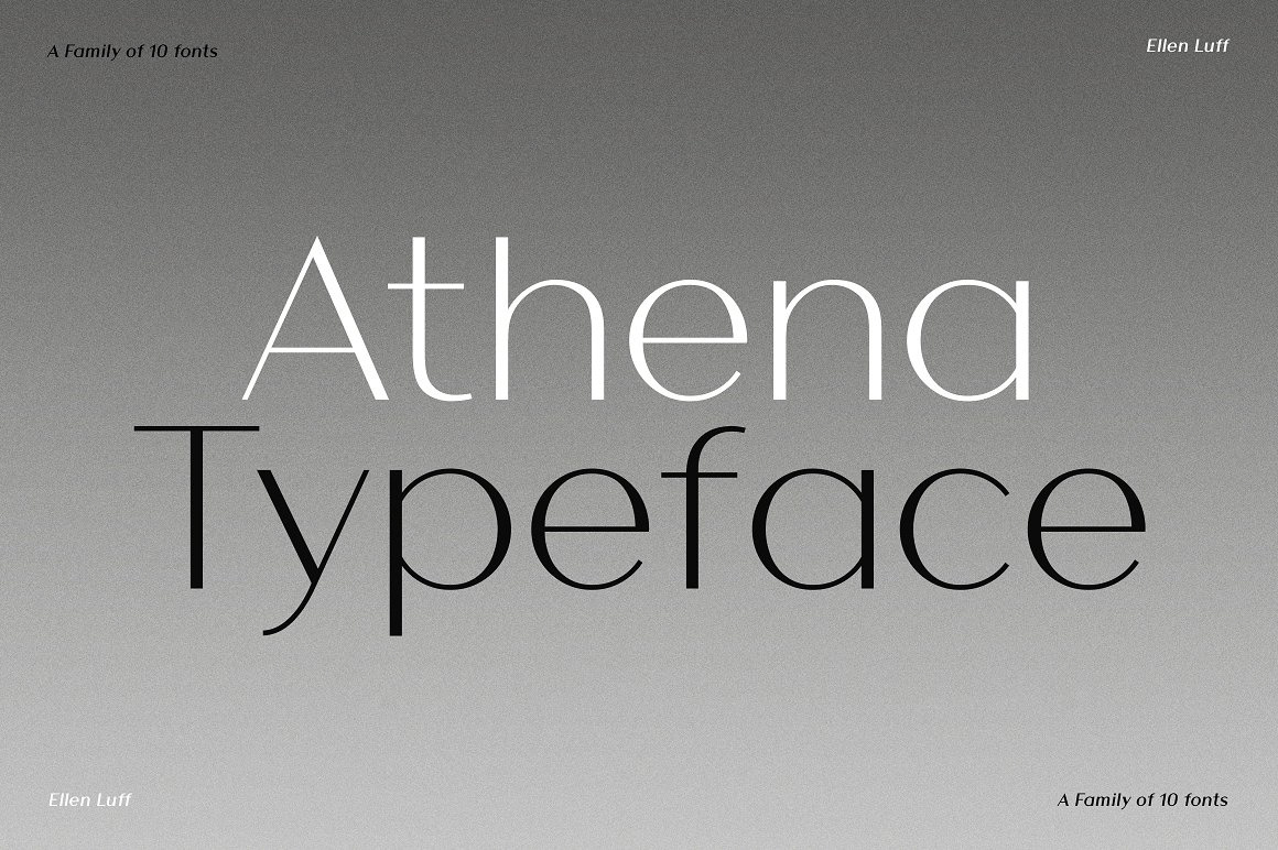 Athena - An Elegant Sans Serif rendition image