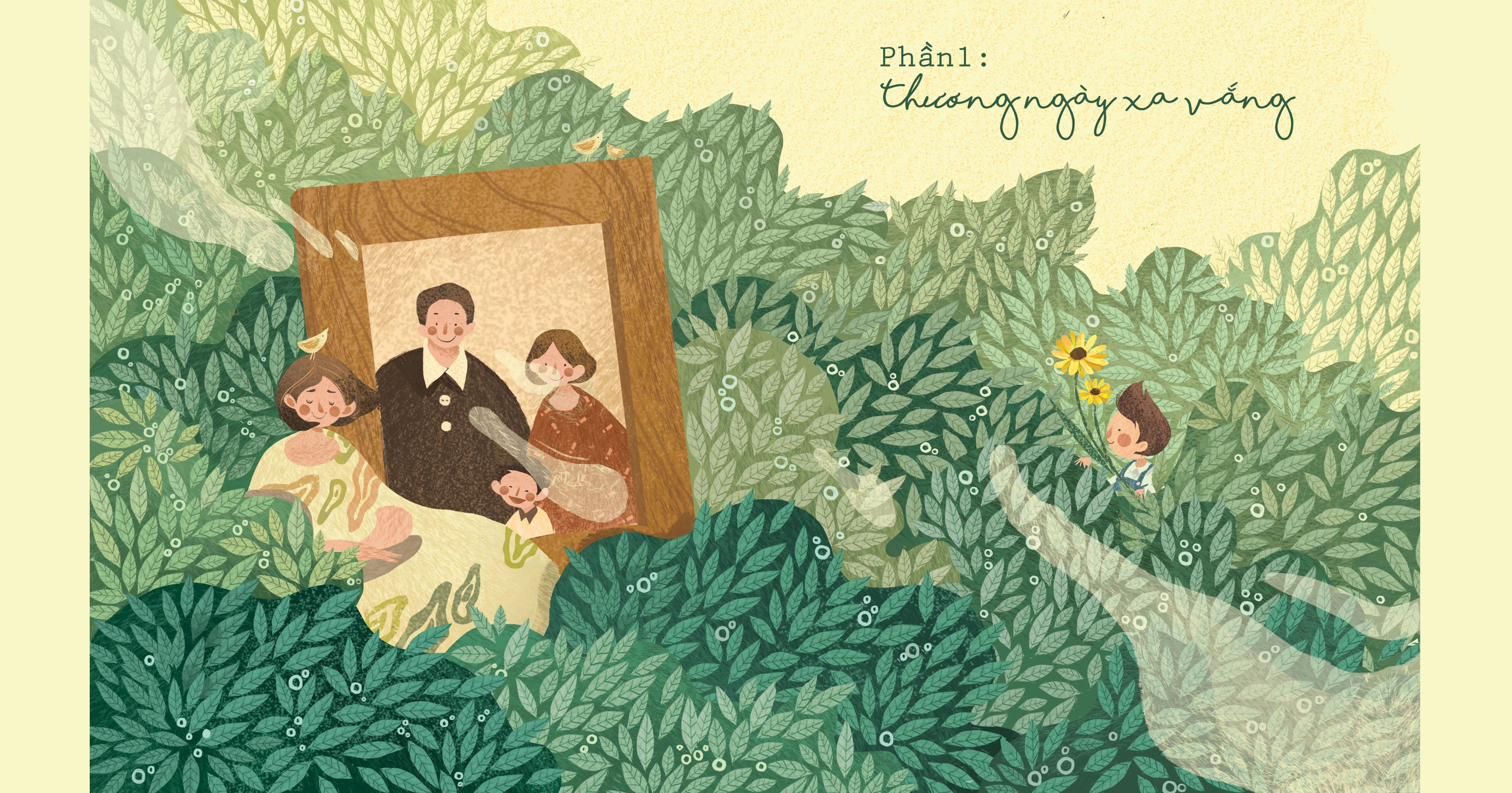 Another family. Гирлянда book illustration.
