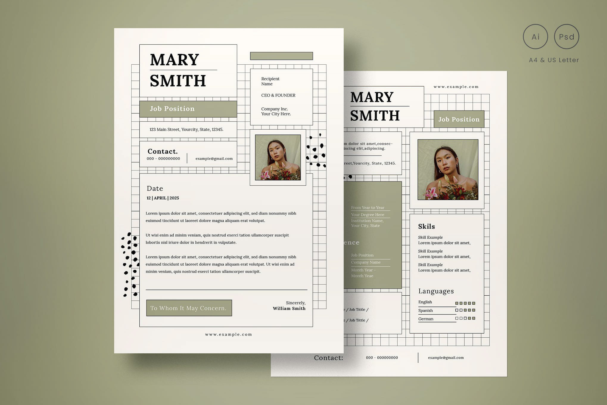Simple Resume rendition image