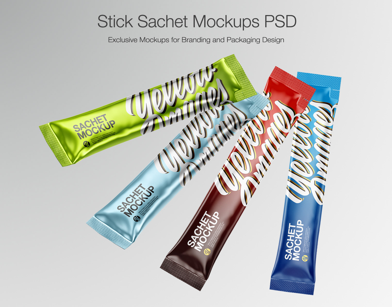 Download Stick Sachet Projects Photos Videos Logos Illustrations And Branding On Behance Yellowimages Mockups