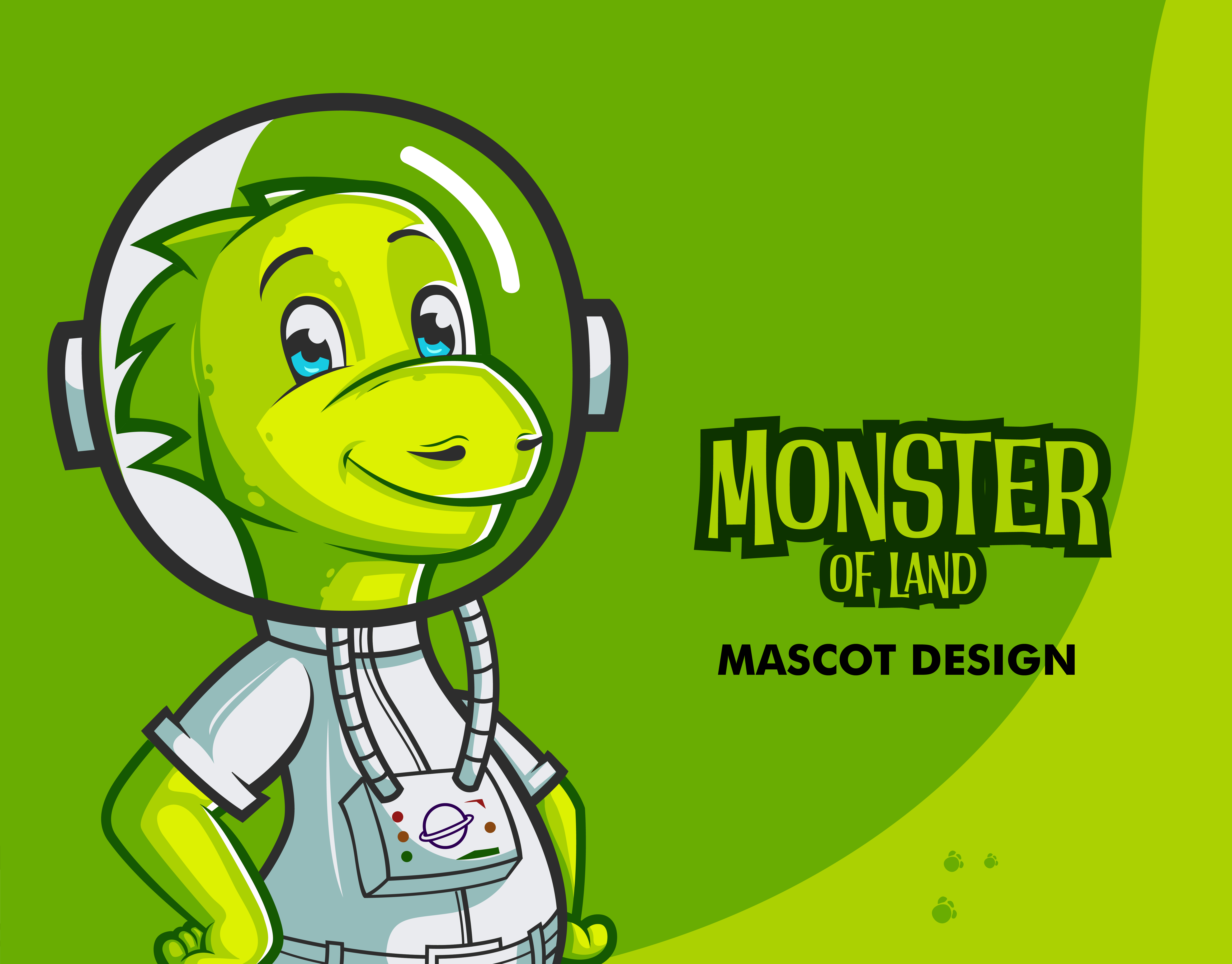 Free Poster Dinosaur mascot character rendition image