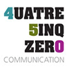 Quatre Cinq Zero Communications profil